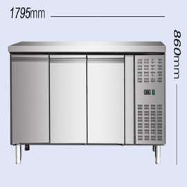 天虹商用欧款平台式冷冻柜 三个发泡门 P3100BT