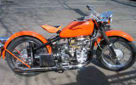 长江款750 单机摩托车 橙色