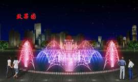 涞源县音乐喷泉制作就选恒腾音乐喷泉跑泉程控喷泉彩灯喷泉