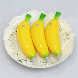 创意文具可爱水果造型圆珠笔 ，带磁铁冰箱贴 ，香蕉造型笔礼品赠送印logo