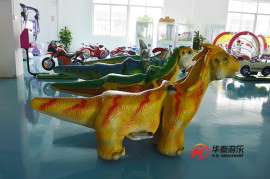 恐龙电瓶车 华秦恐龙模型电瓶车 专业的电瓶游乐专家