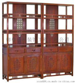 中式仿古书柜 专业红木家具 定制实木家具