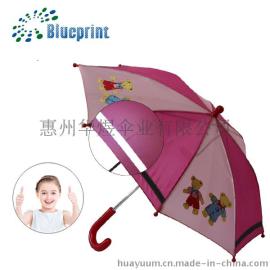 雨伞厂家批发定制印LOGO创意儿童安全反光条伞