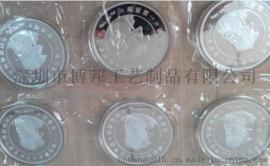 深圳银质纪念币定做24K纯金徽章纪念章厂家
