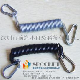 工具防坠塑胶PU弹簧绳 加粗款工具用弹簧挂绳 可定做