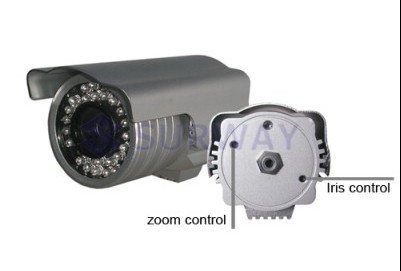 4-9mm手动变焦IR镜头35米红外防水变焦摄像机（YC-32）