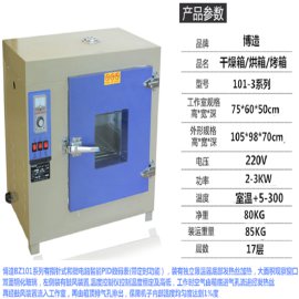 广州博造101-3S型电热工业运风烤箱不锈钢恒温干燥箱