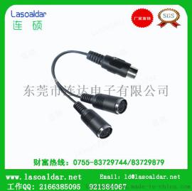 连达专供DIN5P延长线控制线电动推杆连接线电机线光幕线束DIN CABLE