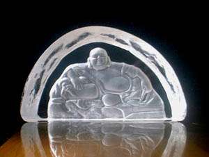 水晶雕塑－弥勒佛